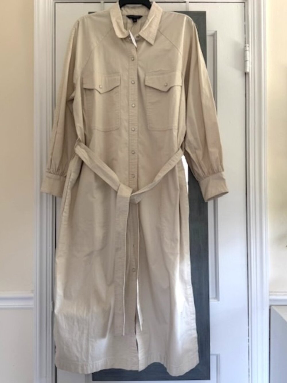Banana Republic Utility Midi Shirt Dress Classic Career - Picture 4 of 16